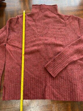 Maroon mock turtleneck sweater, size Large